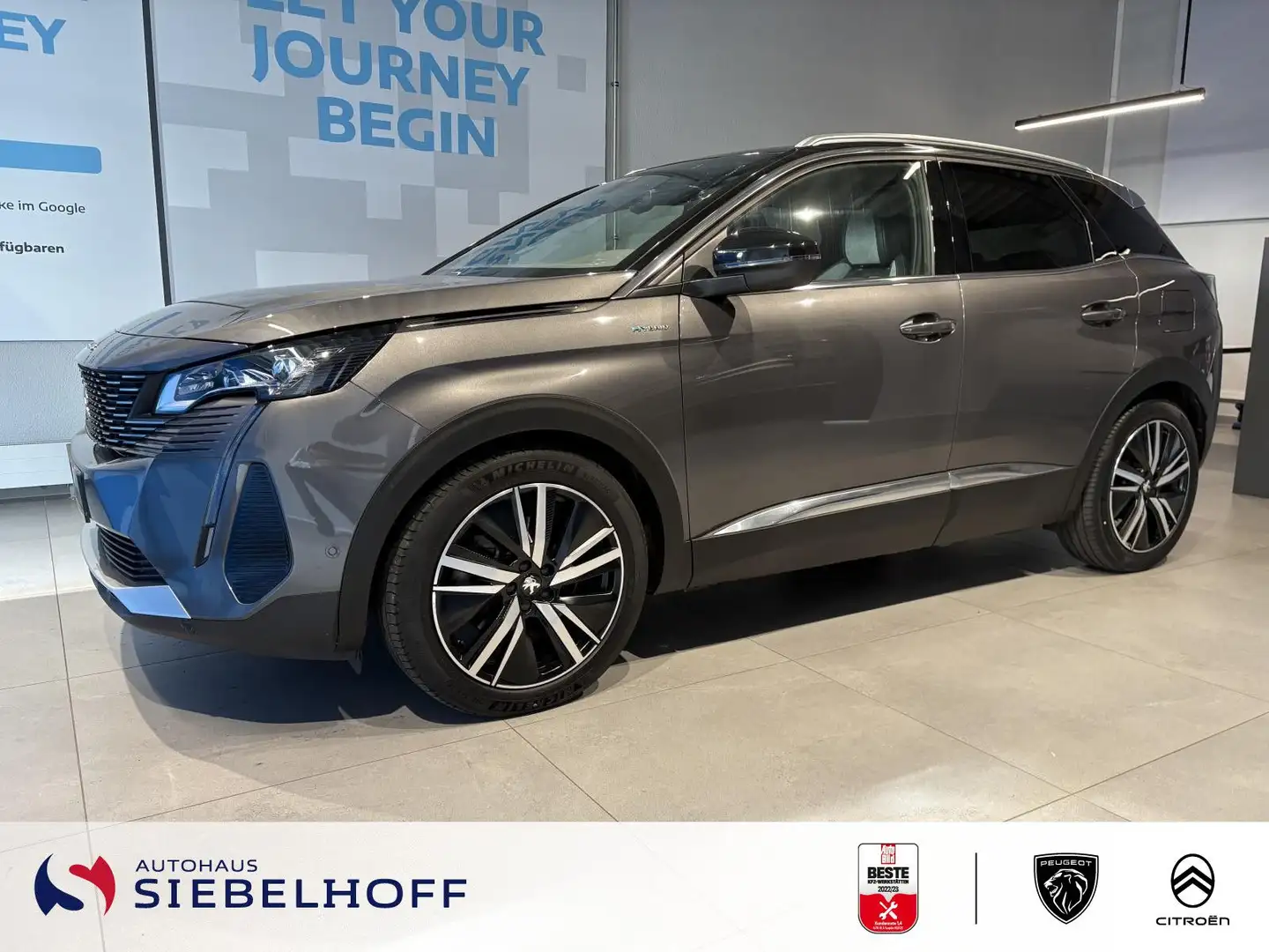 Peugeot 3008 GT Pack HYBRID 225 e-EAT8 *NAV*ACC*LED*Nigh Grau - 1