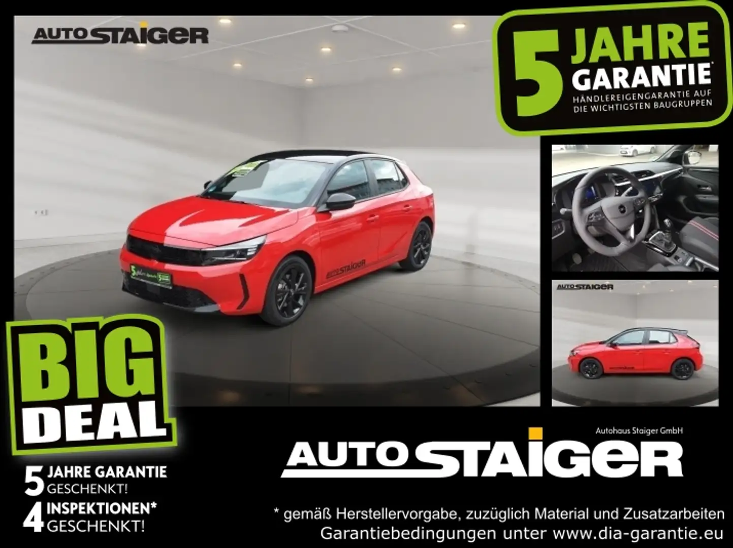 Opel Corsa F 1.2 Turbo Winterpaket*Parksensoren Rot - 1