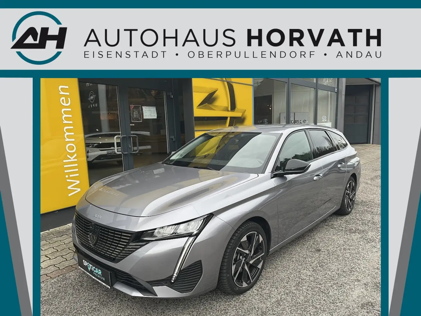 Peugeot 308 SW Hybrid 145 e-DSC6 Allure!NAVI,KAMERA,LED,TOP! Grau - 1