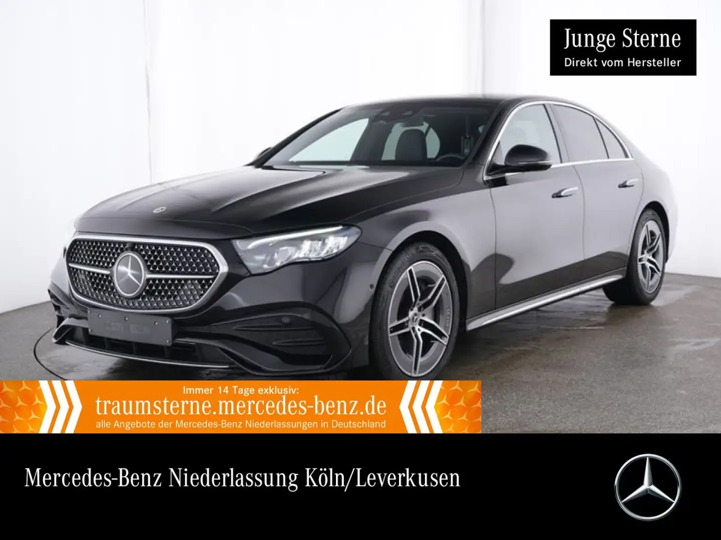 Mercedes-Benz E 220 d AMG Fahrass Burmester Distr. LED Sitzklima Schwarz - 1