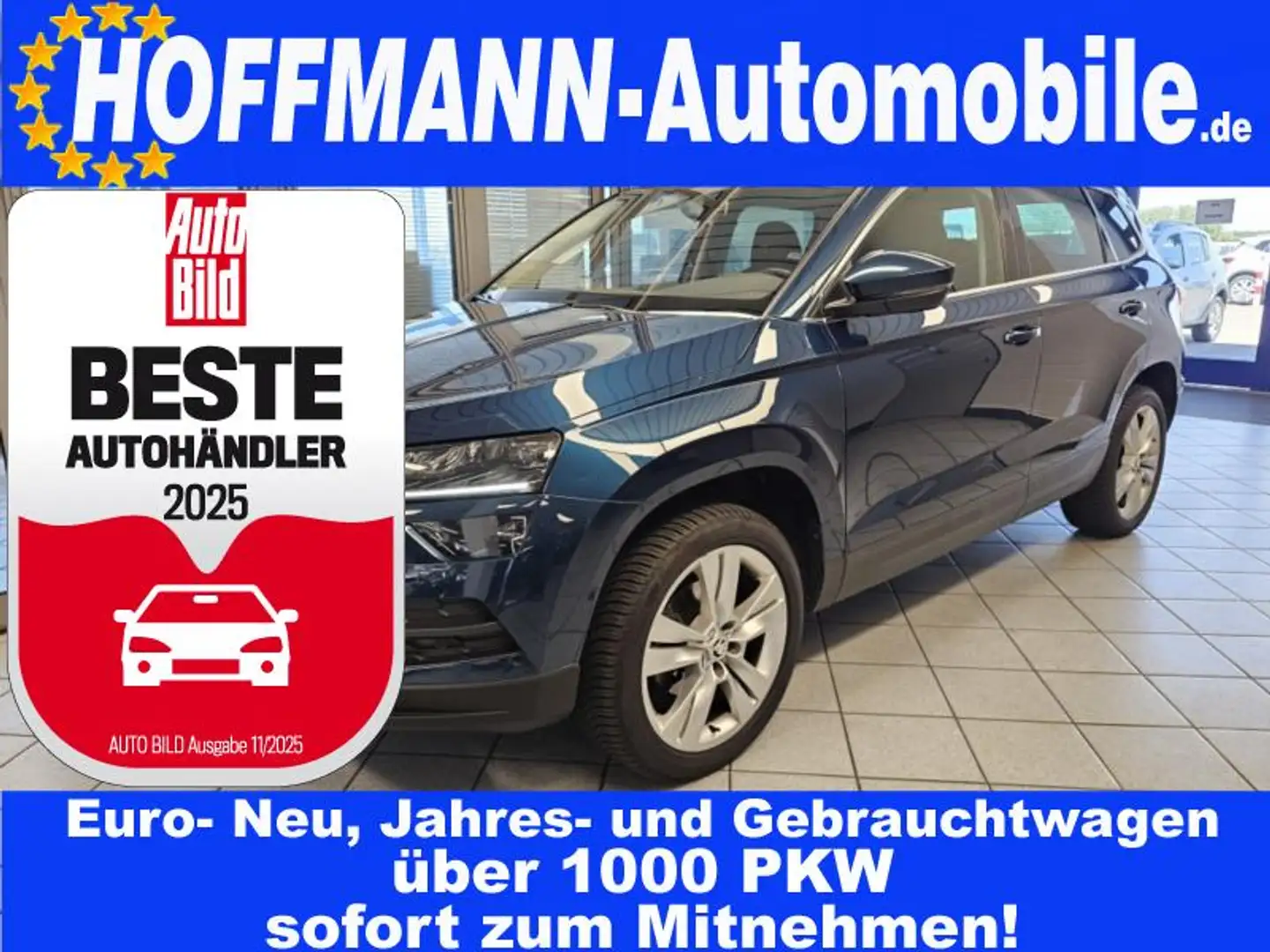 Skoda Karoq Style Navi,App-Connect,LED,Kamera,PDC Blau - 1