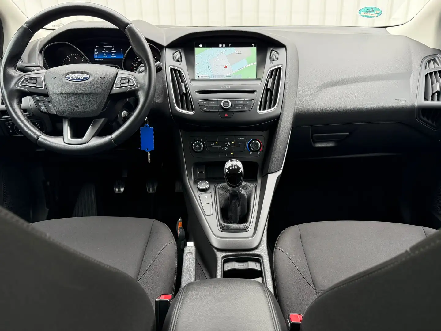 Ford Focus Wagon 1.0 Lease Edition D-RiemVV,Airco,Navi,Camera Bleu - 2