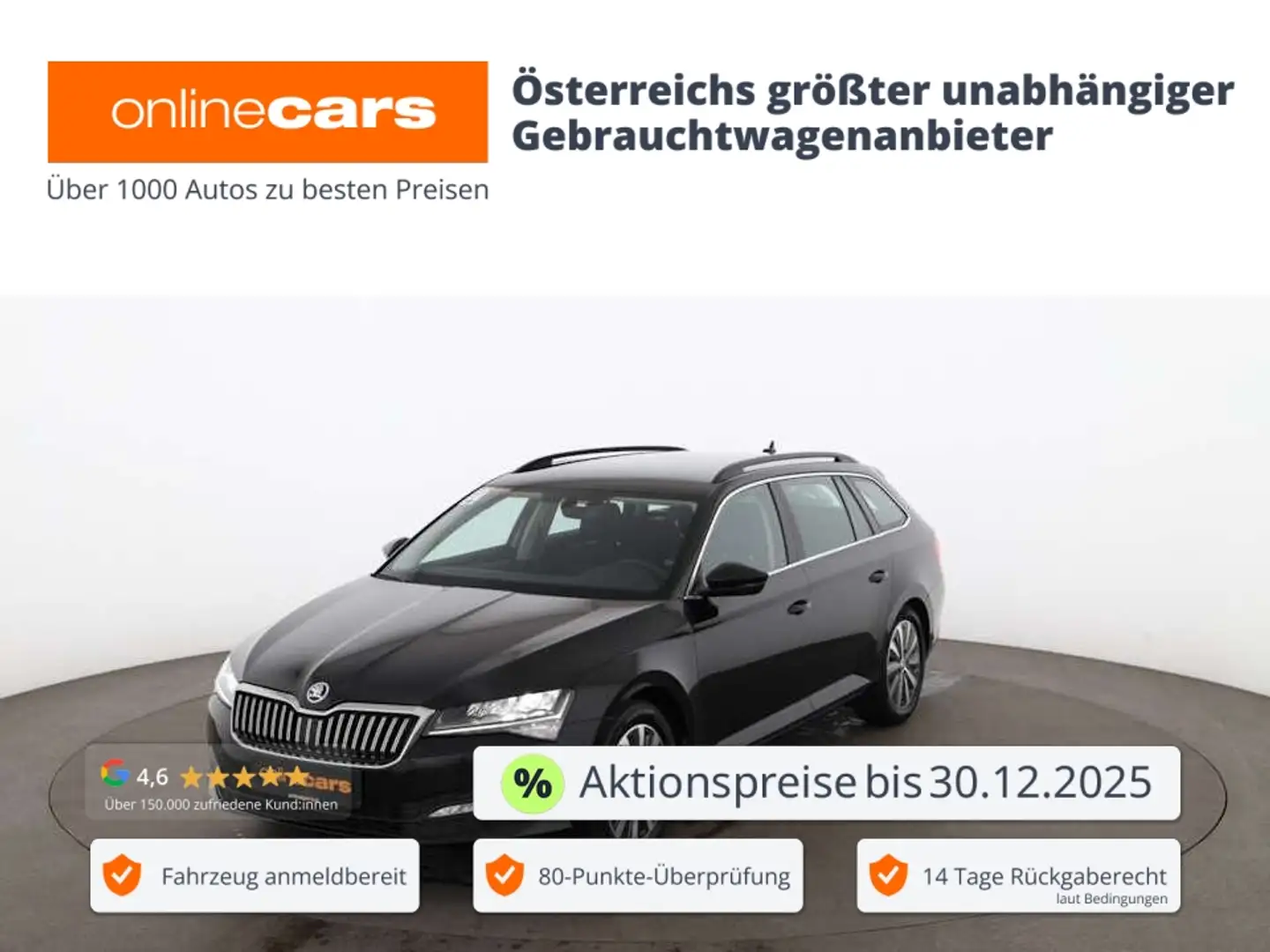 Skoda Superb Combi 2.0 TDI Ambition Aut LED SITZHZG Schwarz - 1