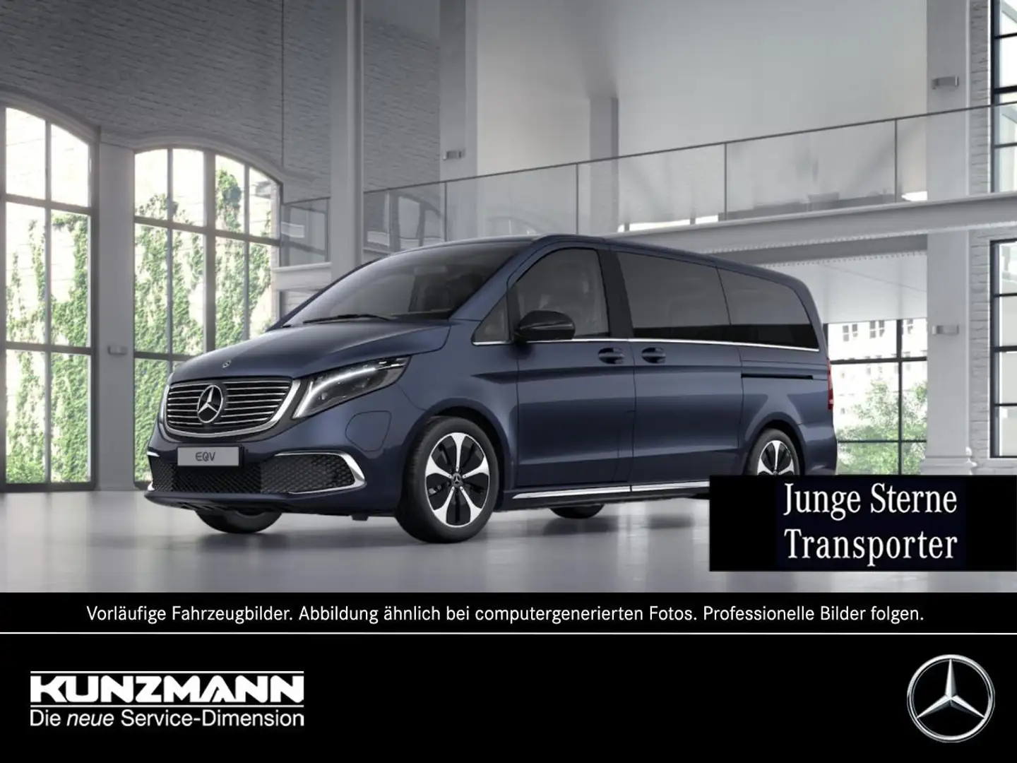 Mercedes-Benz EQV 300 AVANTGARDE Lang Edition2023 Panorama Blau - 1