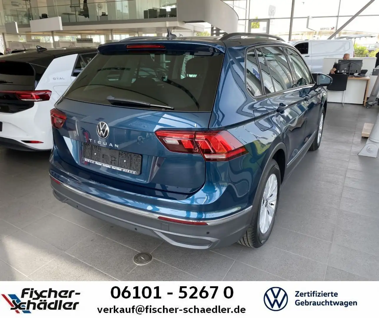 Volkswagen Tiguan Life 1.5TSI*DSG*LED*Navi*AHK*ergoSitze*Re Blau - 2
