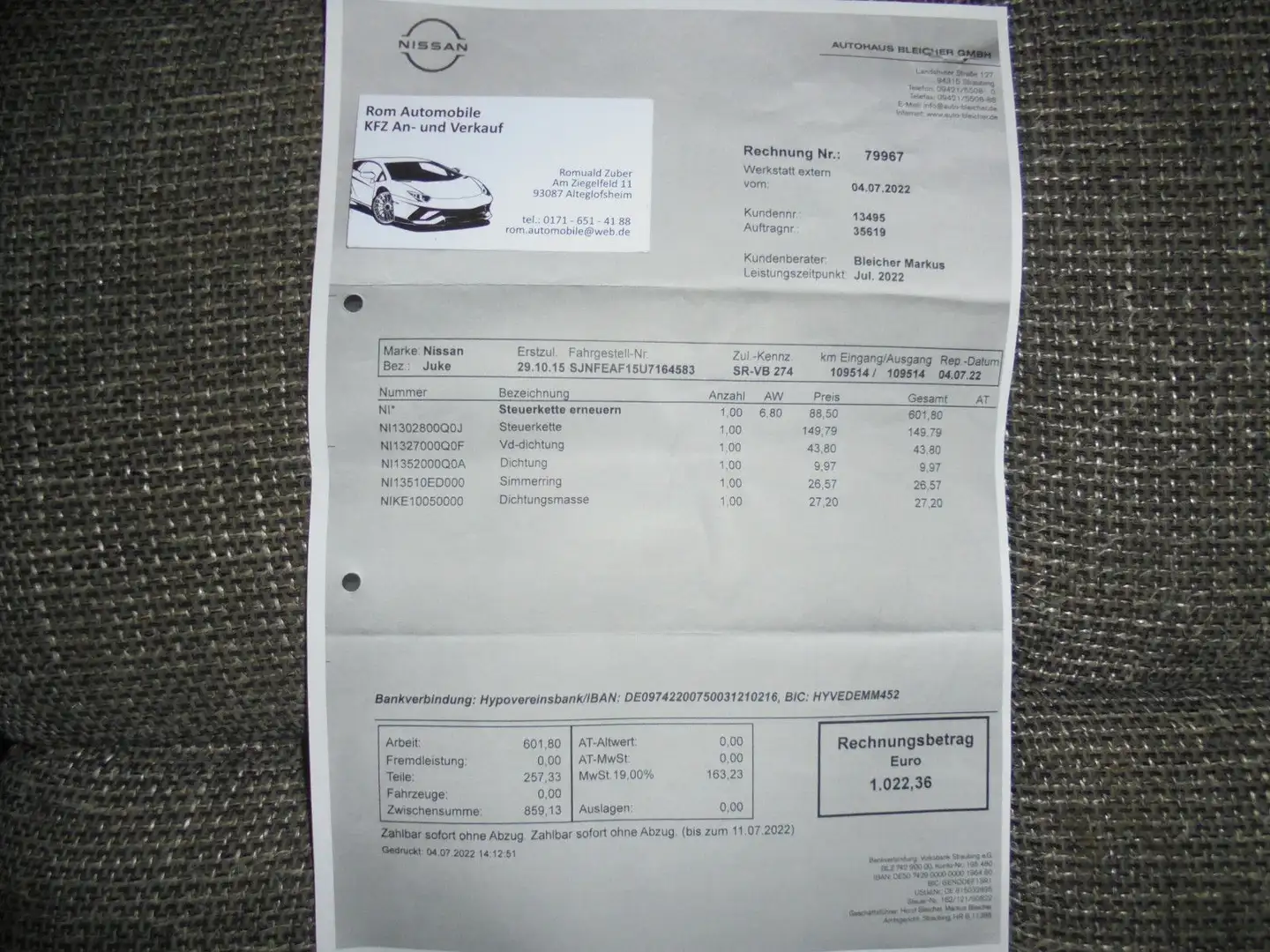 Nissan Juke 1.2 Tekna  Kamera Xenon Steuerkette erneuert White - 2