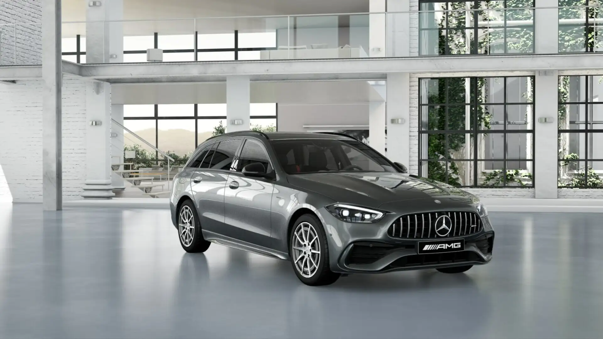 Mercedes-Benz C 43 AMG C 43 T AMG 4M NIGHT+VOR-DISTRO+360+KEYL+MEMO+TWA Gris - 2