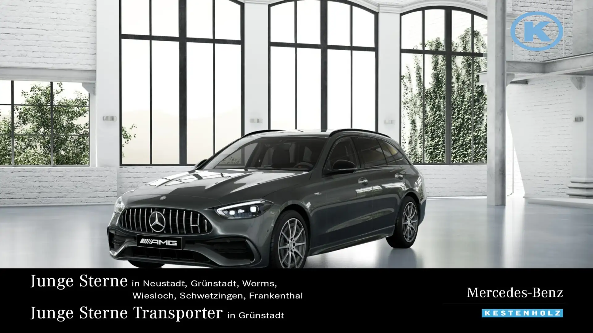 Mercedes-Benz C 43 AMG C 43 T AMG 4M NIGHT+VOR-DISTRO+360+KEYL+MEMO+TWA Gris - 1