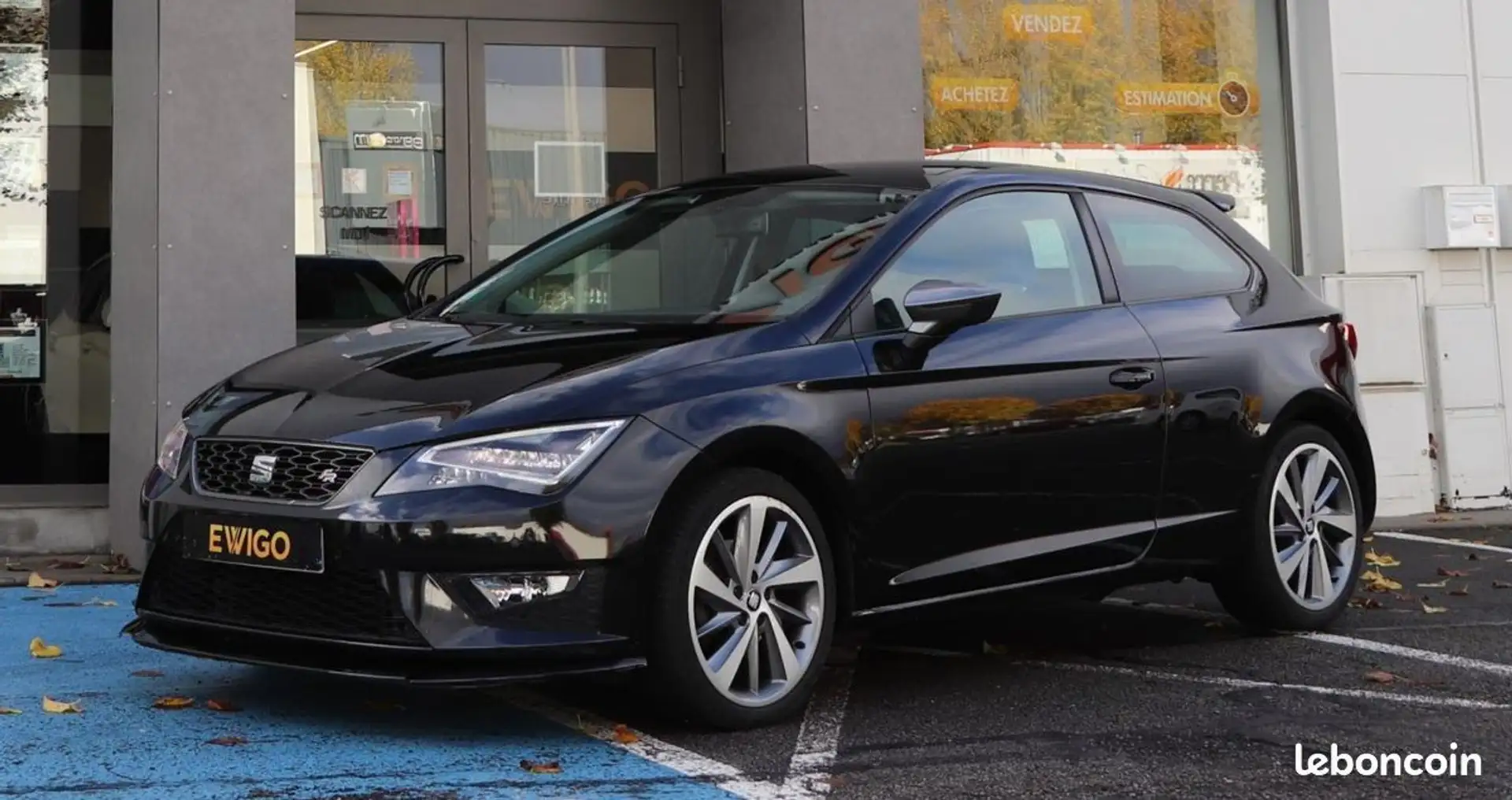 SEAT Leon 2.0 TDI 150 FR BLACK AERO DSG BVA Noir - 1
