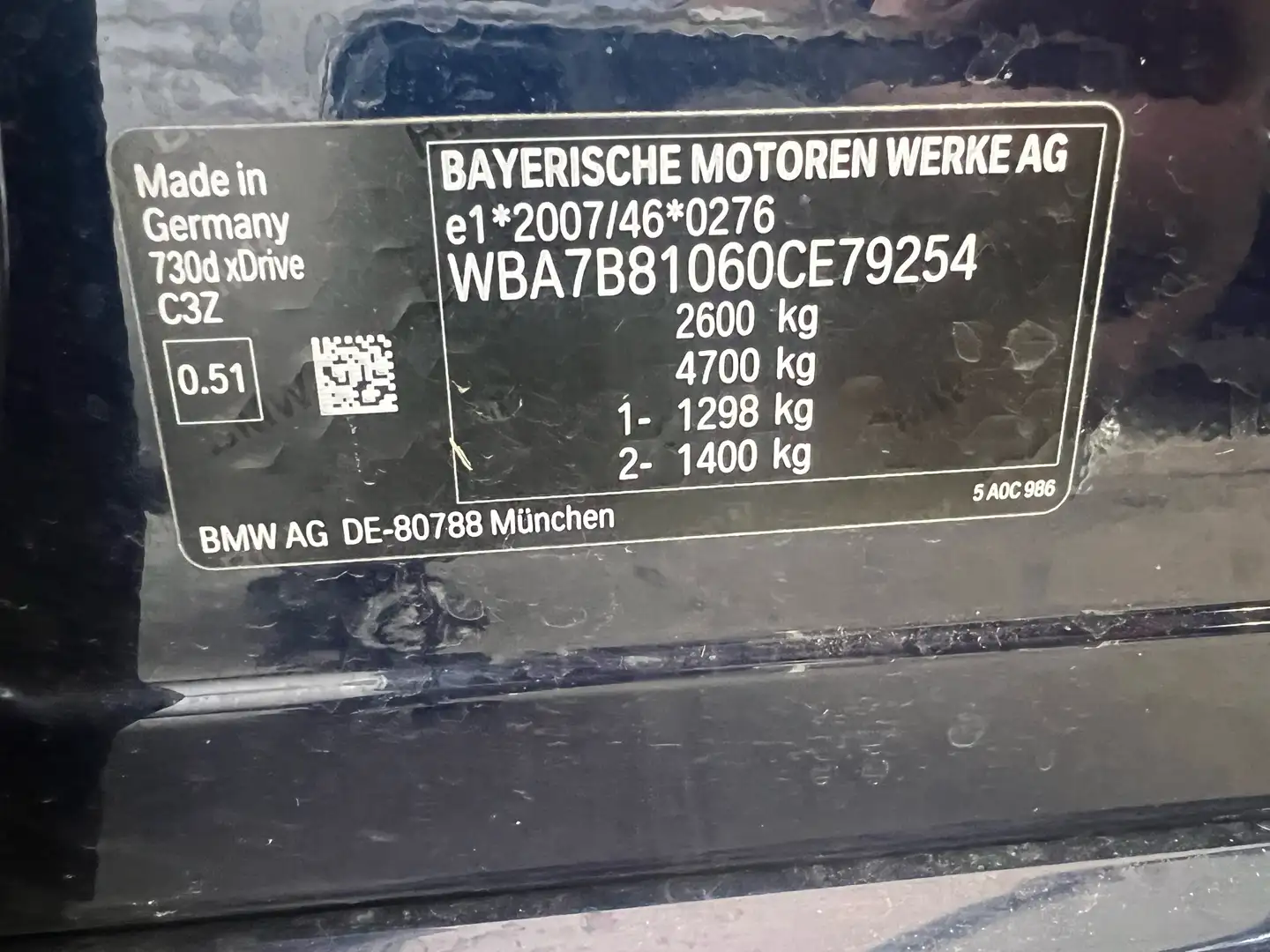 BMW 730 730 d xDrive M Sport mild hybrid 286ps Bleu - 2