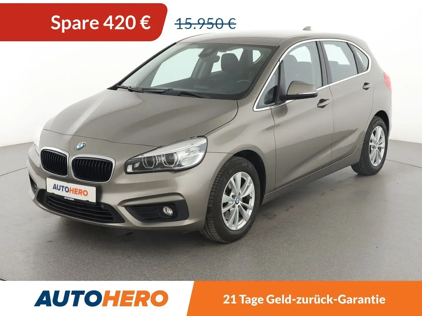 BMW 218 218i Active Tourer Basis Aut.*TEMPO*CAM*PDC* Grau - 1