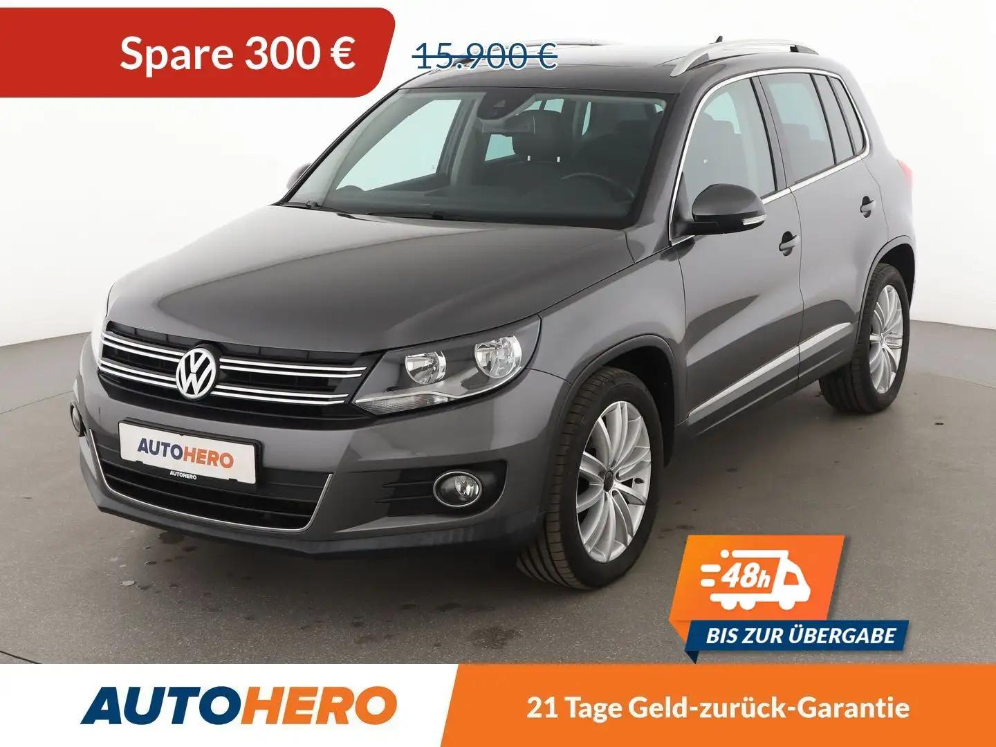 Volkswagen Tiguan 1.4 TSI Sport & Style BlueMotion Tech Aut.*NAVI* Grau - 1