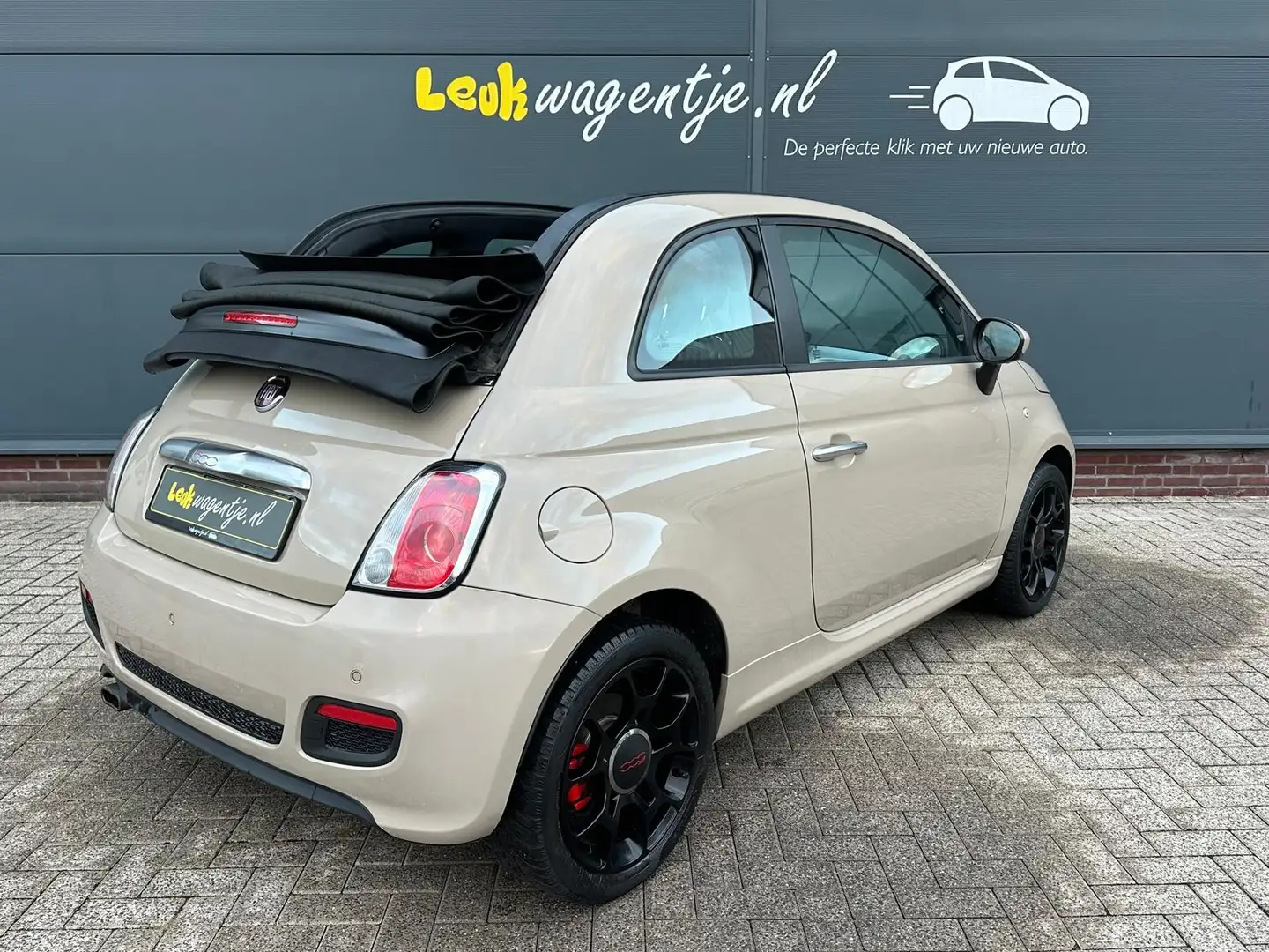 Fiat 500C 0.9 TwinAir Turbo 500S Cabrio 105 PK *leer *clima Bruin - 2