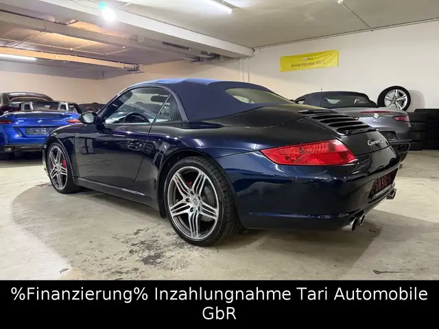 Porsche 997 Carrera S Cabrio blau/blau SAGA,PZ-Scheckhef