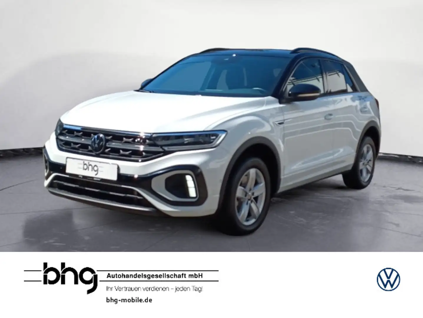 Volkswagen T-Roc 2.0 TDI SCR DSG R-Line *AHK*NAVI*BLACK STY Weiß - 1