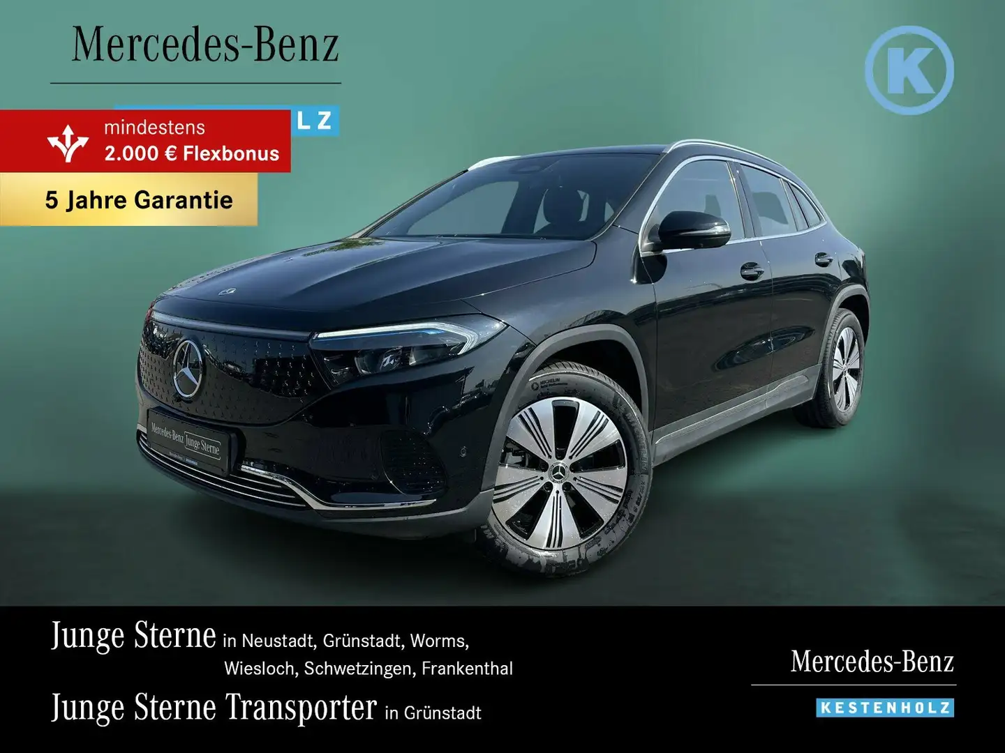 Mercedes-Benz EQA 300 EQA 300 4M PROGRESSIVE+360°+EASYPACK+LENKHZ+AMBI Negro - 1