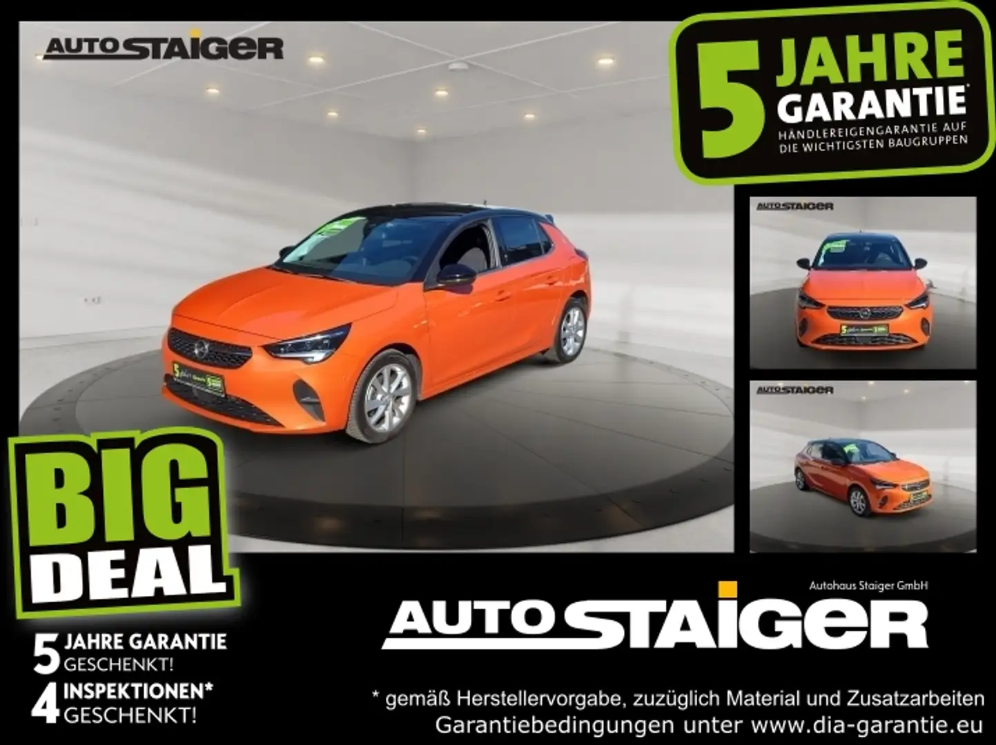 Opel Corsa F 1.2 Turbo Automatik*Allwetter*Sitzheizung Orange - 1