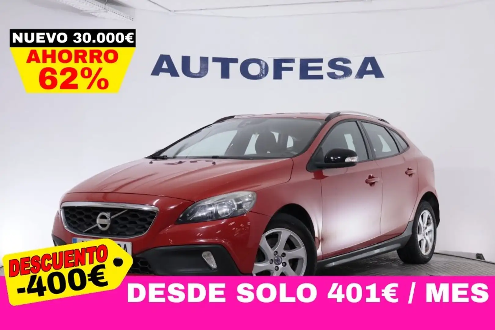 Volvo V40 CROSS COUNTRY 1.6 D2 KINETIC 114CV 5P Rojo - 1