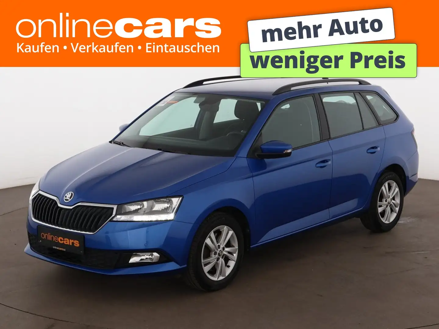 Skoda Fabia Combi 1.0 TSI Ambition Aut R-CAM SITZHZG Blau - 1