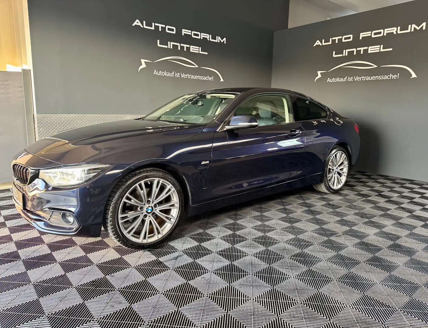 BMW 420 d xDrive Sport Line Coupe-LED-ALU INDIVIDUAL-HUD Bleu - 2