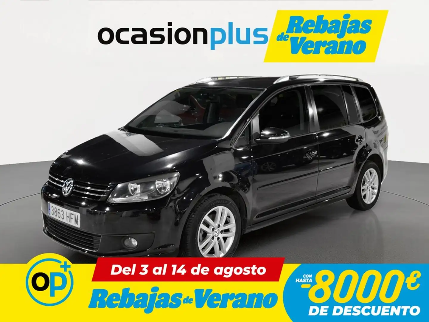 Volkswagen Touran 1.6TDI Advance 105 Negro - 1