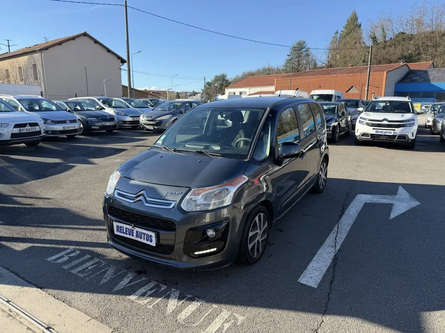 Citroen C3 Citroën Picasso 1.6 HDi90 Confort Gris - 2