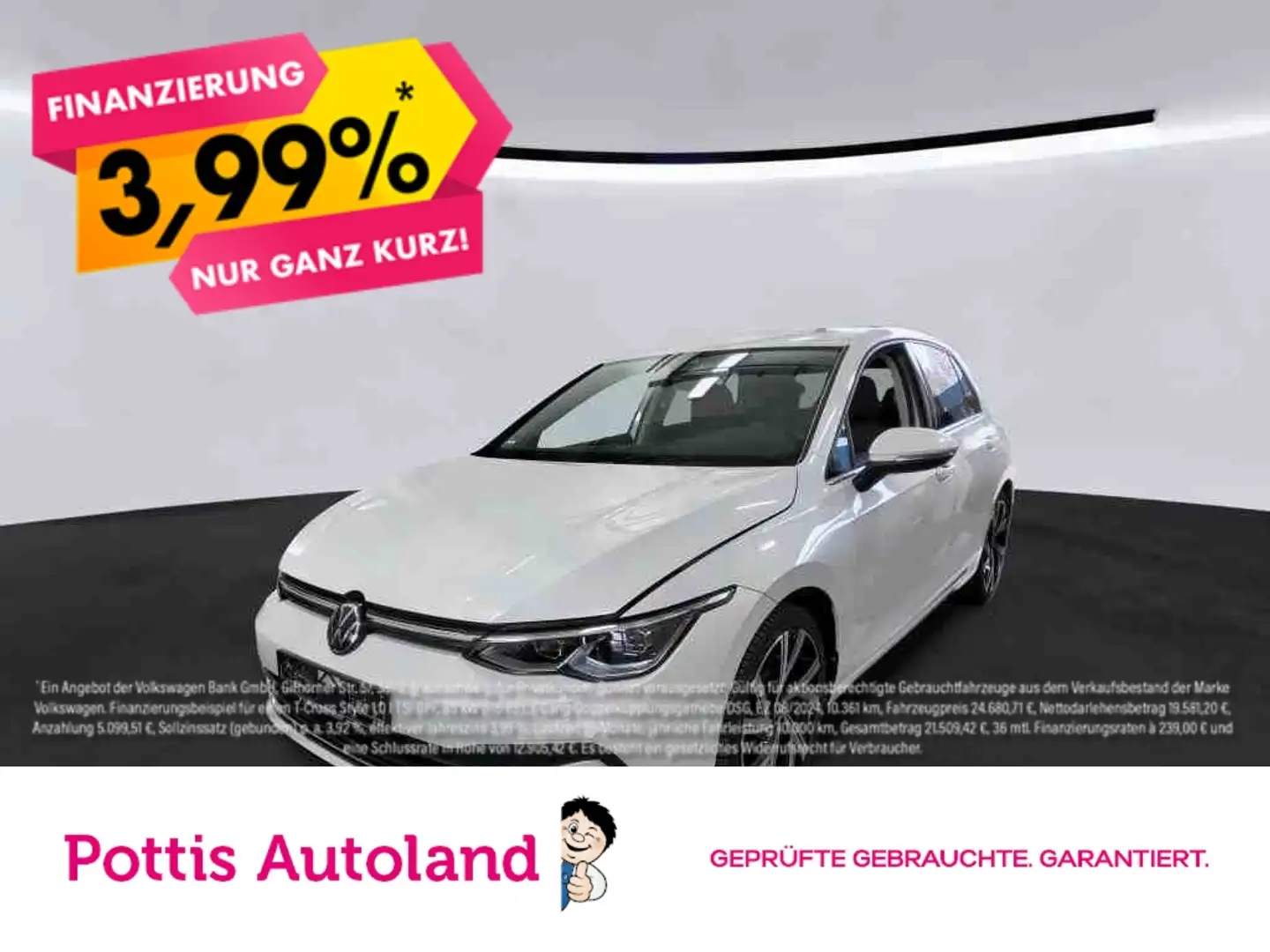 Volkswagen Golf 2.0 TSI DSG STYLE NAVI ACC LED KAMERA Weiß - 1