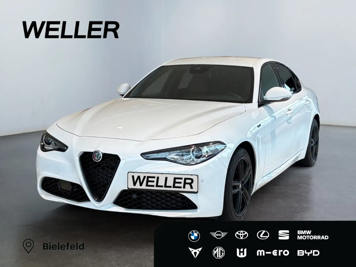 Alfa Romeo Giulia 2.0 T AT8 Sprint *Leder*ACC*Navi*el Sitze* Blanc - 1