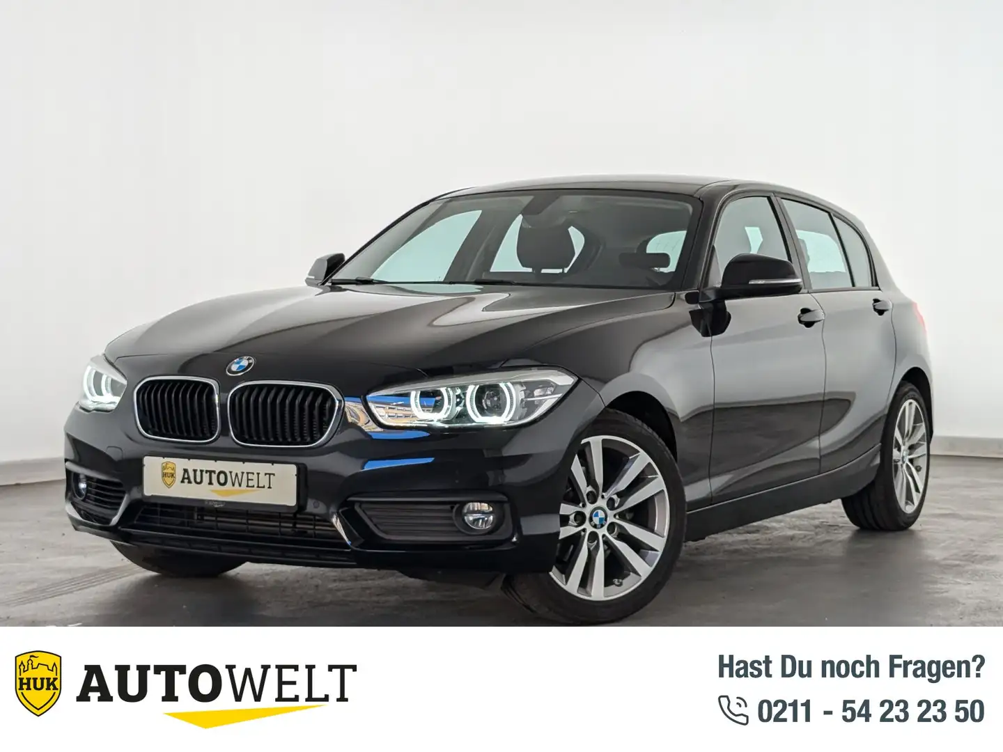 BMW 116 116i Advantage (EURO 6d-TEMP) LED+NAVI+PDC+SHZ+ BC Чорний - 1