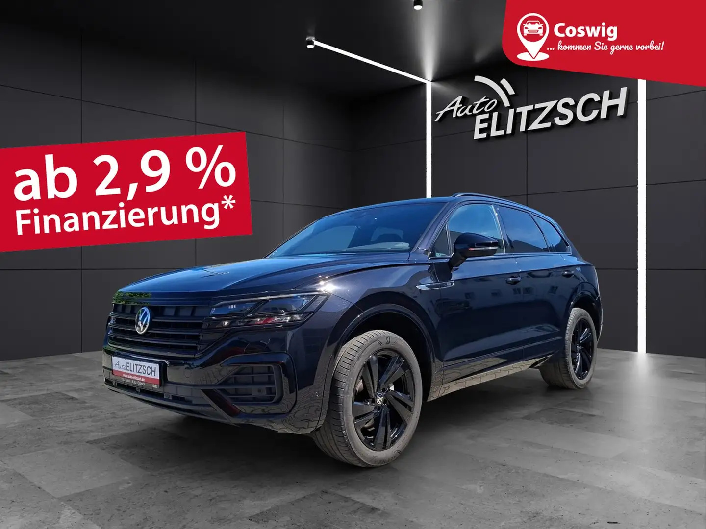 Volkswagen Touareg TDI R-Line 4M Black-Style Matrix AHK AID ACC 36... Schwarz - 1
