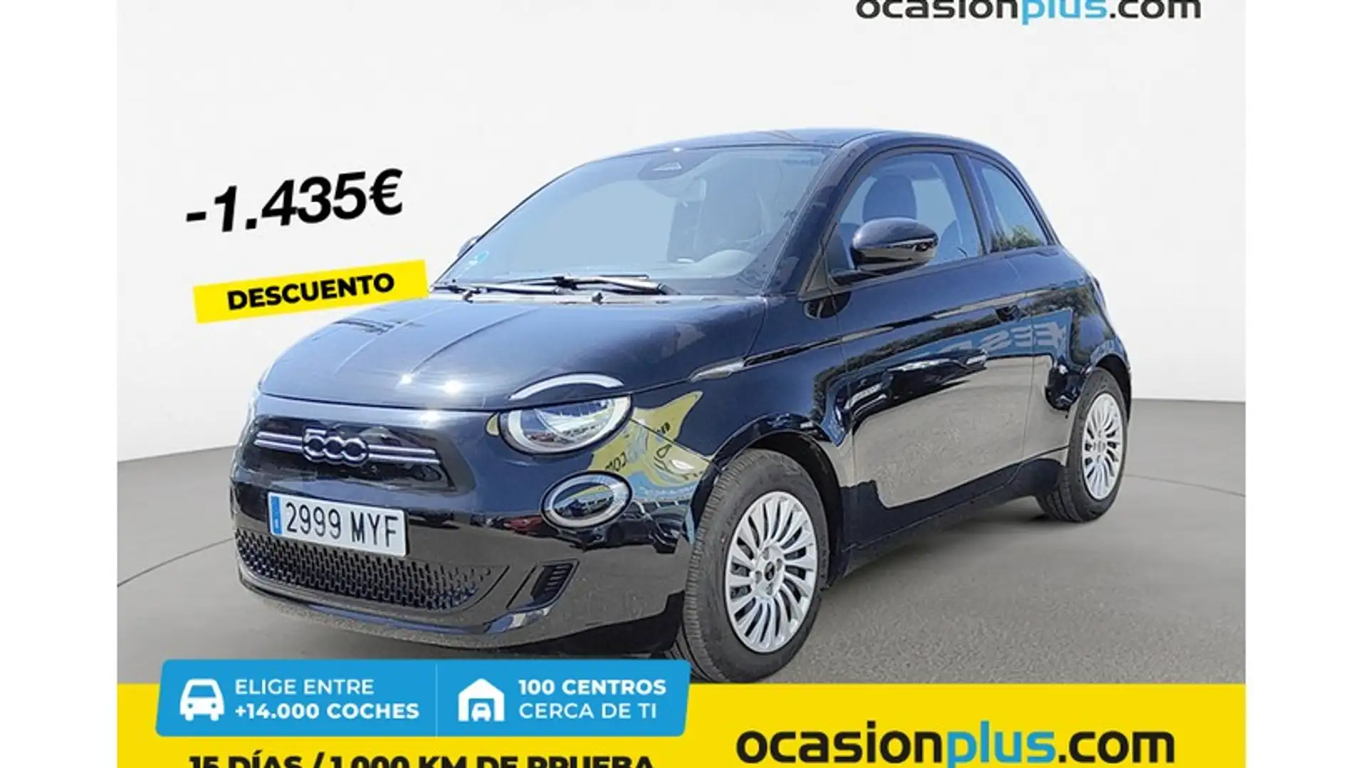 Fiat 500e 70Kw Action Negro - 1
