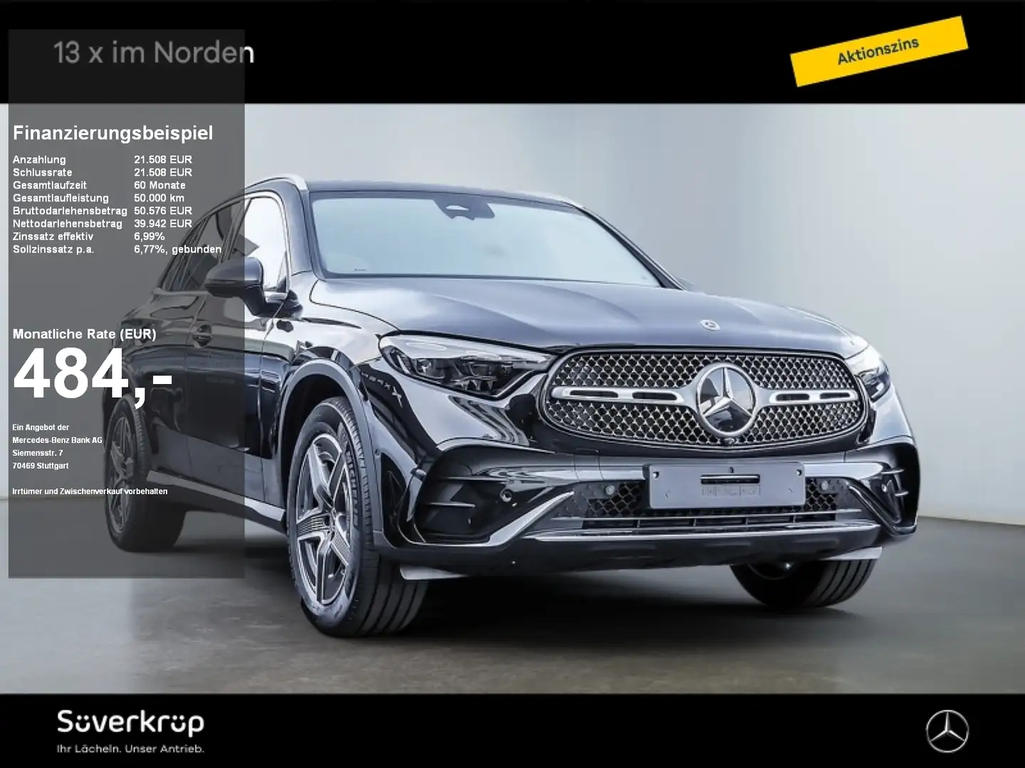 Mercedes-Benz GLC 220 d 4M AMG MEMO 360 AHK DISTR KAMERA SPUR Schwarz - 1