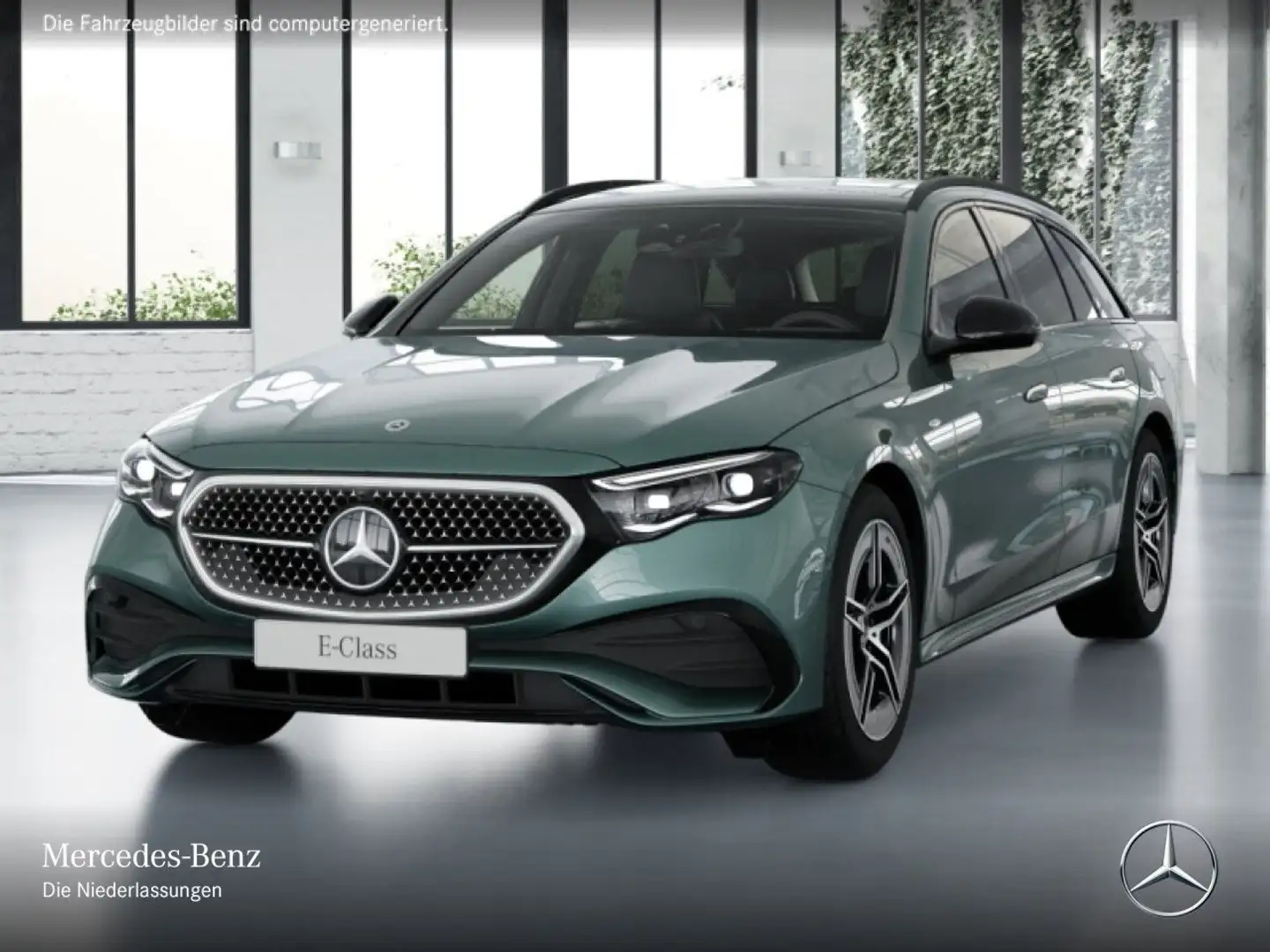 Mercedes-Benz E 300 e T Hybrid AMG Fahrass 360° Pano Distr. AHK Silber - 2