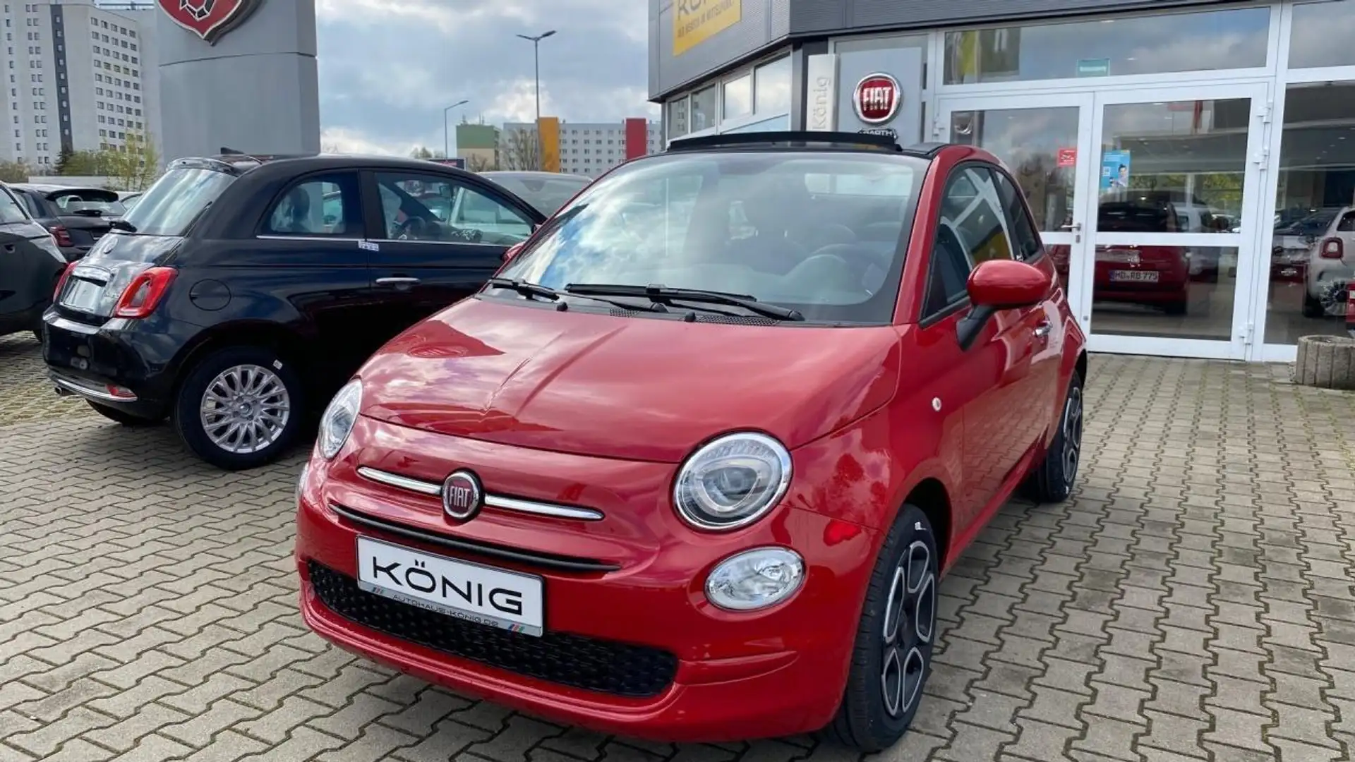 Fiat 500C 1.0 CLUB Klima*Tempomat*Apple CarPlay Rot - 1