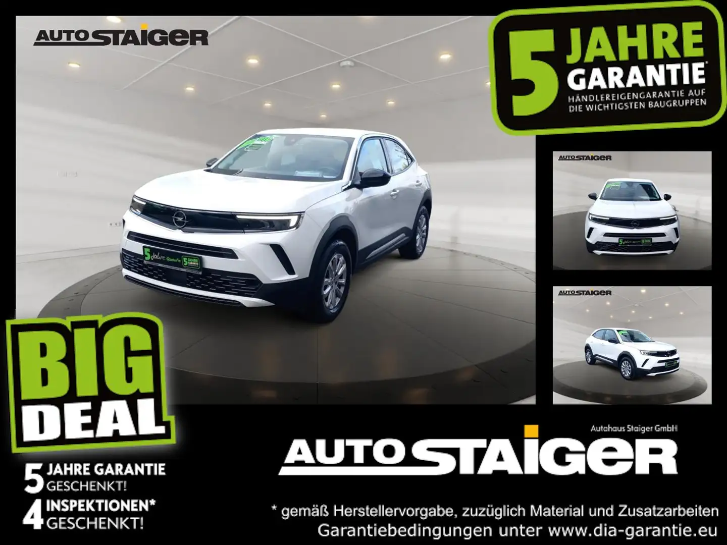 Opel Mokka 1.2 Turbo Edition Klima, PDC, SHZ, LED, Alu Weiß - 1