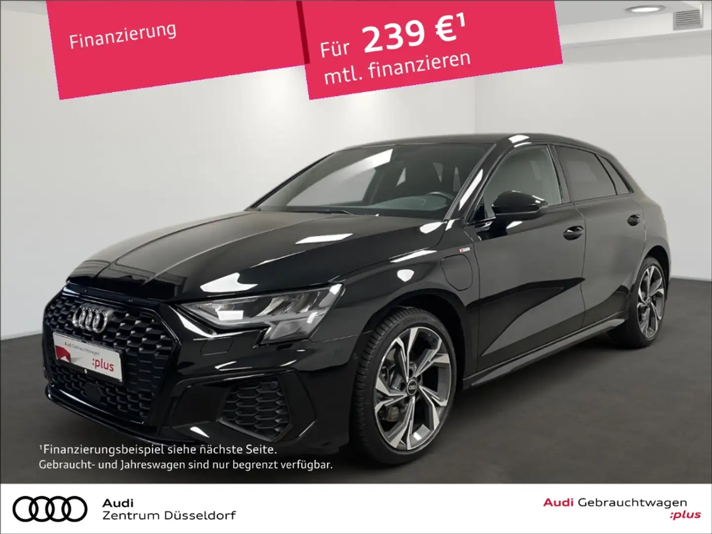 Audi A3 Sportback 40 TFSI e S line MMI PDC AMBIENTE LED Zwart - 1