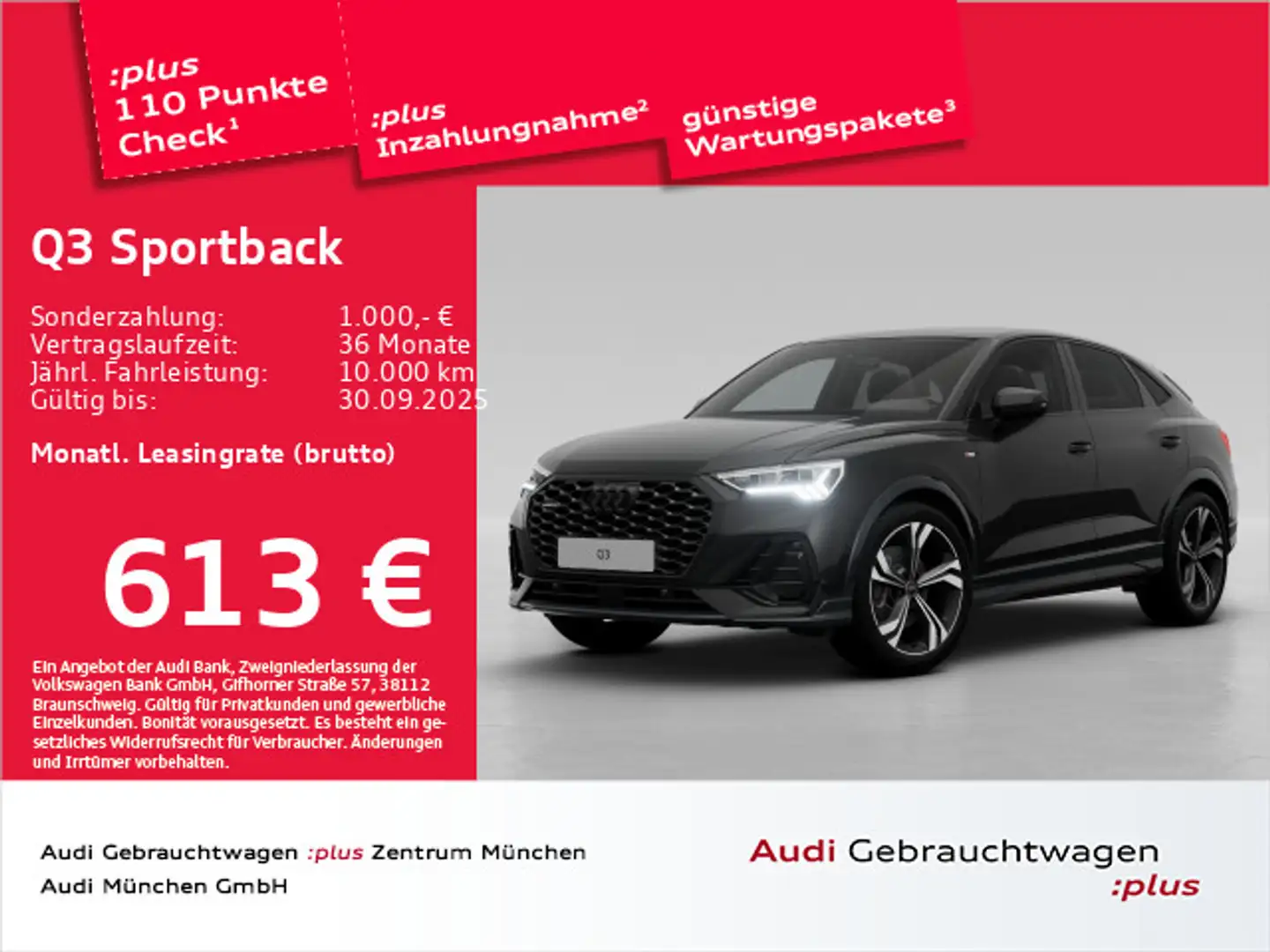 Audi Q3 40 TDI qu. S tronic S line AHK/ACC/ Schwarz - 1