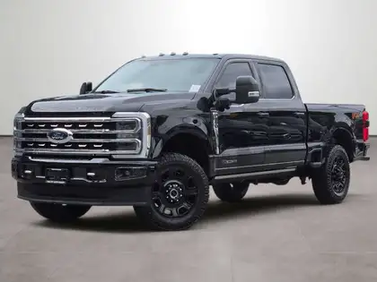 Black 2024 Ford F-350 Super Duty Pickup Truck Four-Wheel Drive Automatic