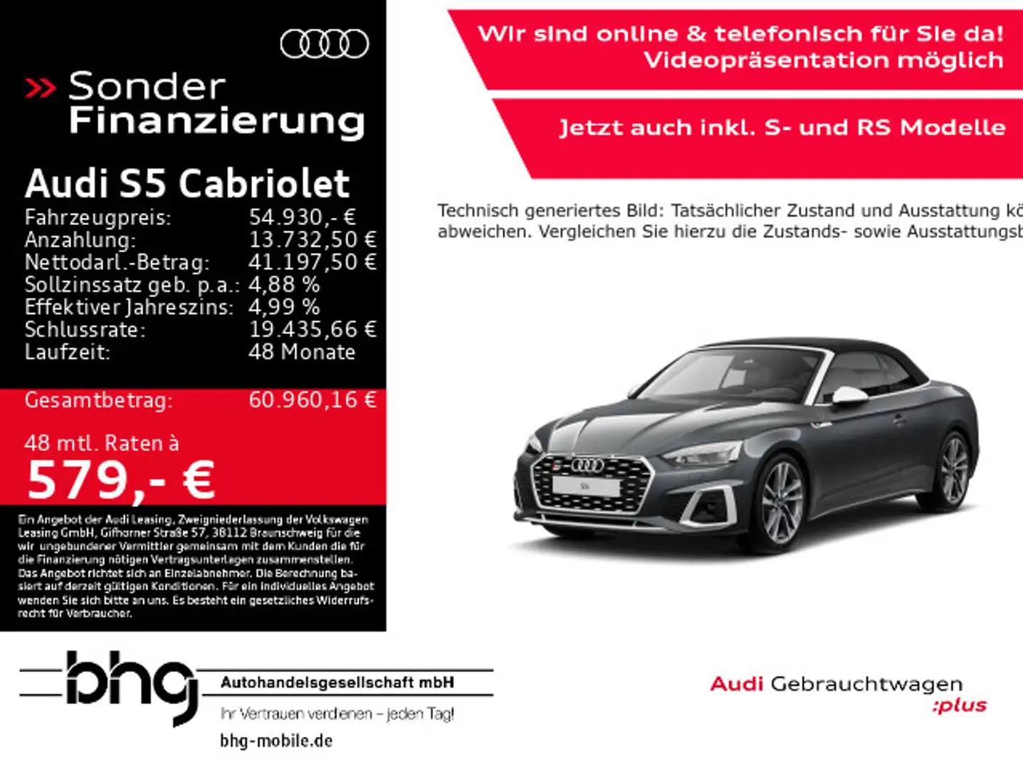 Audi S5 quattro Navi B&O Infotainment-Paket Grau - 1