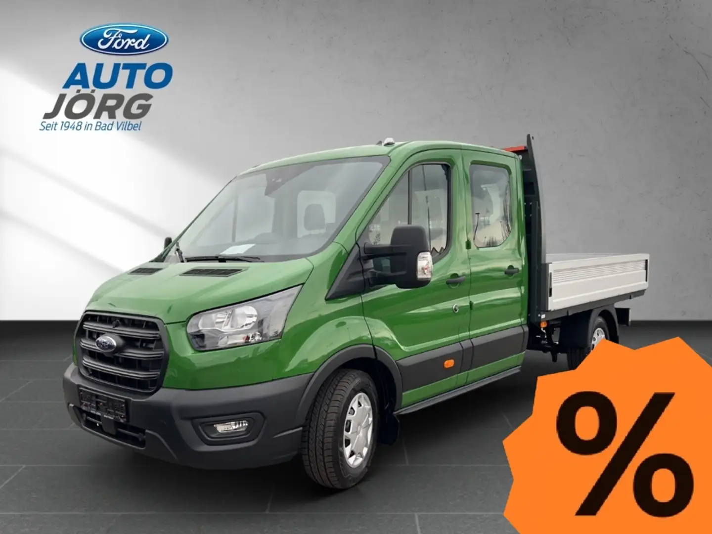 Ford Transit Pritsche 350 L3 Doppelkabine Trend 2.0 TDCi *LAGA Зелёный - 1