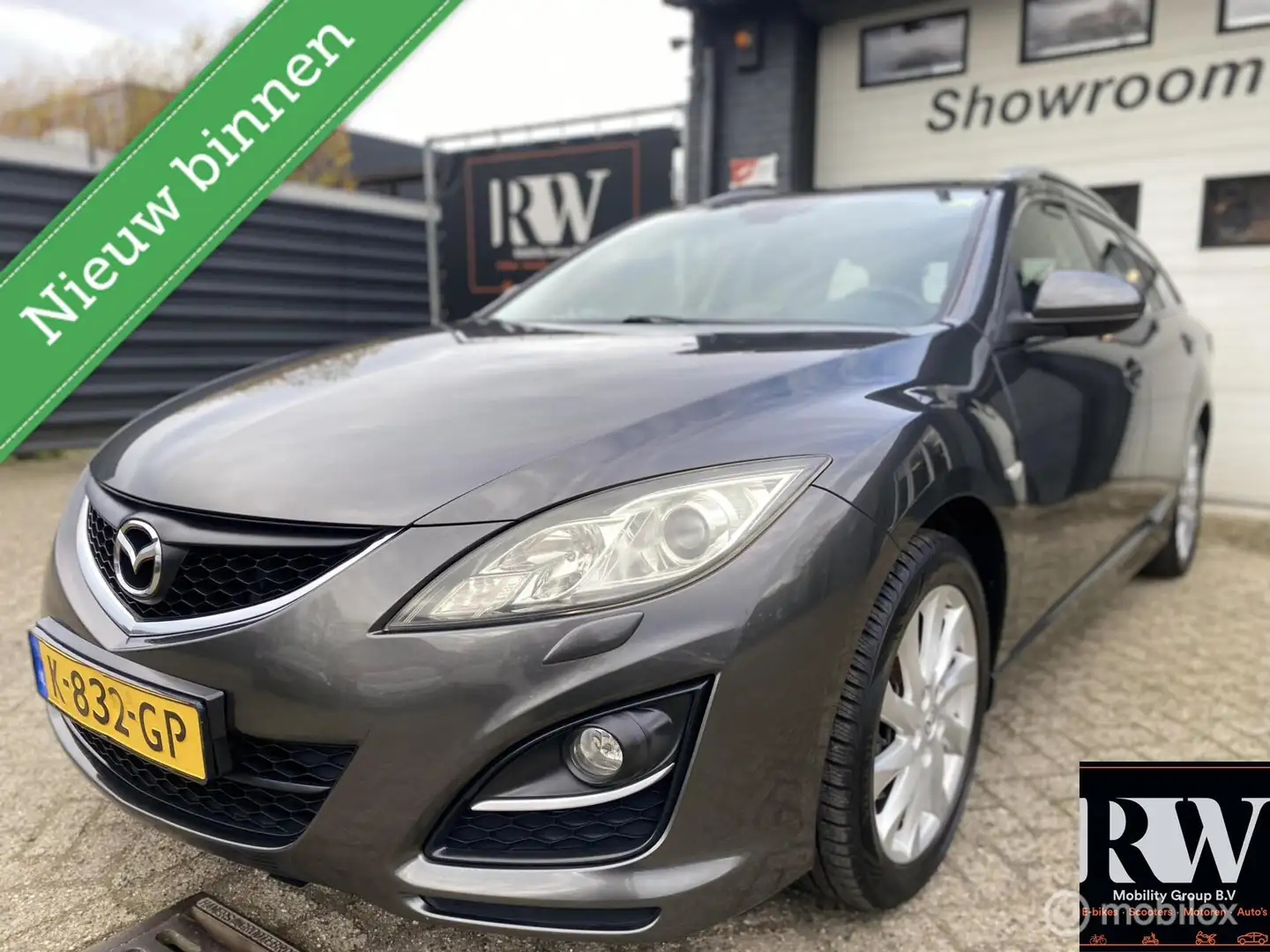 Mazda 6 Sportbreak 2.0 TS *MET NIEUWE APK*TREKHAAK*AIRCO* Grijs - 1