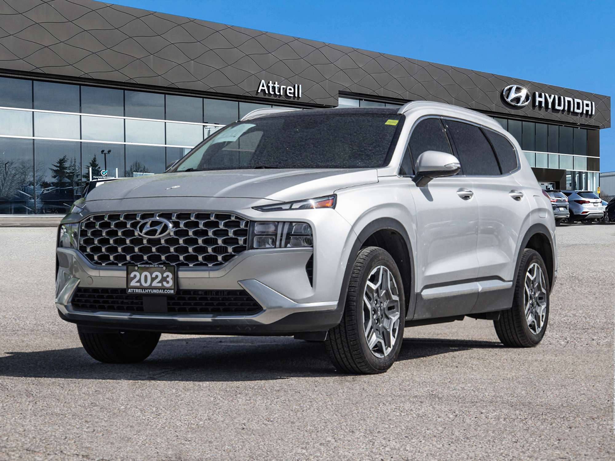 Silver 2023 Hyundai Santa Fe Hybrid Luxury AWD SUV / Crossover Automatic
