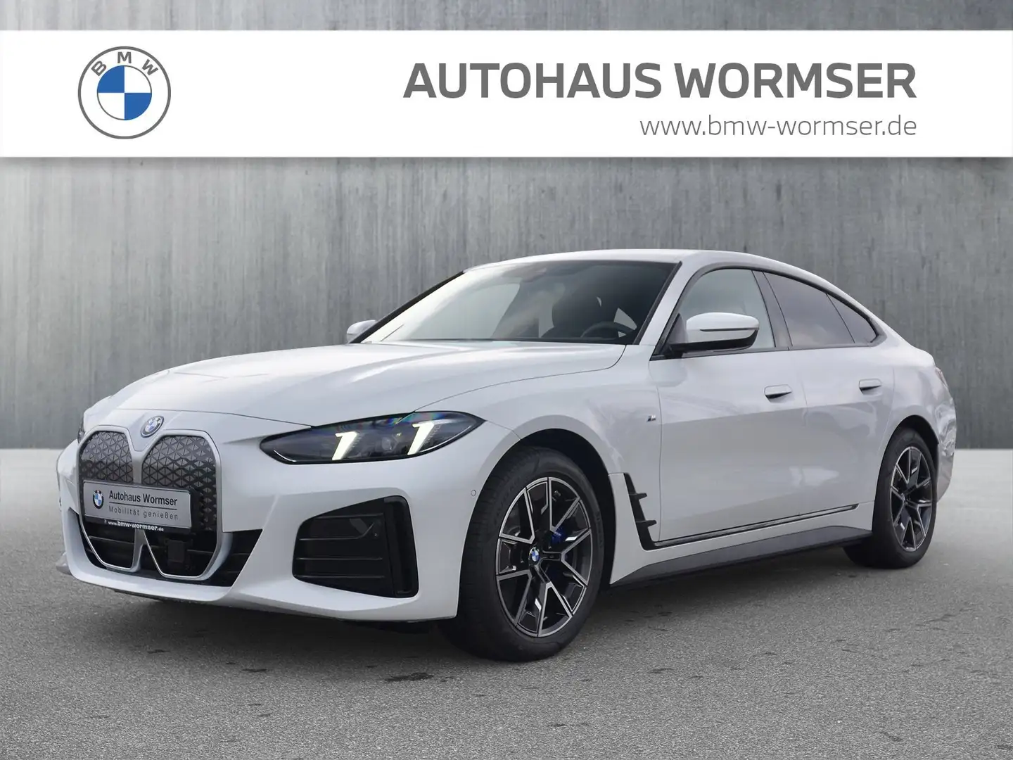 BMW i4 eDrive35 Gran Coupe; Live Cockpit Plus; Widescreen Weiß - 1