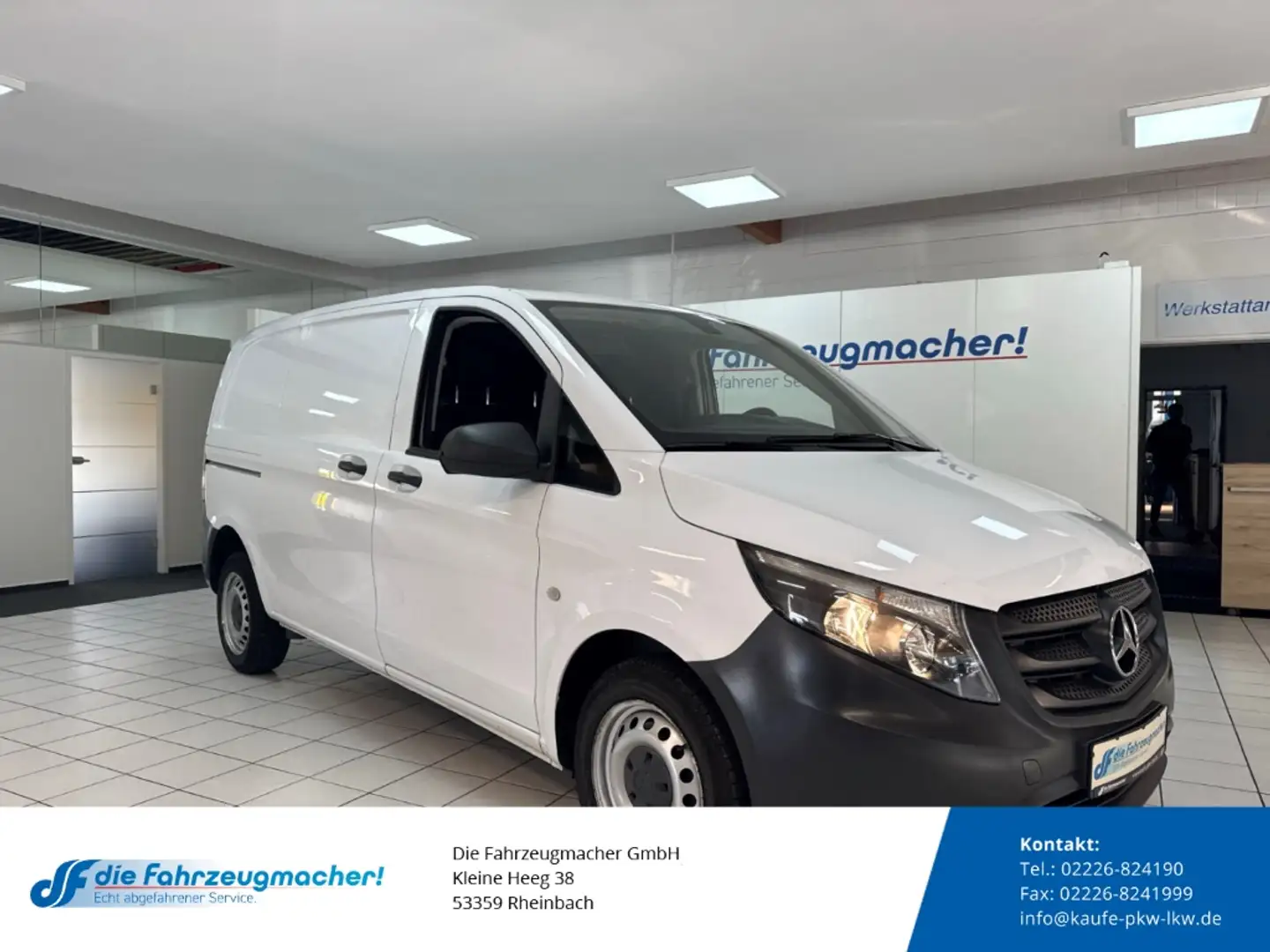Mercedes-Benz Vito Kasten 111 CDI WORKER FWD kompakt BlueTEC Temp Ber Weiß - 1