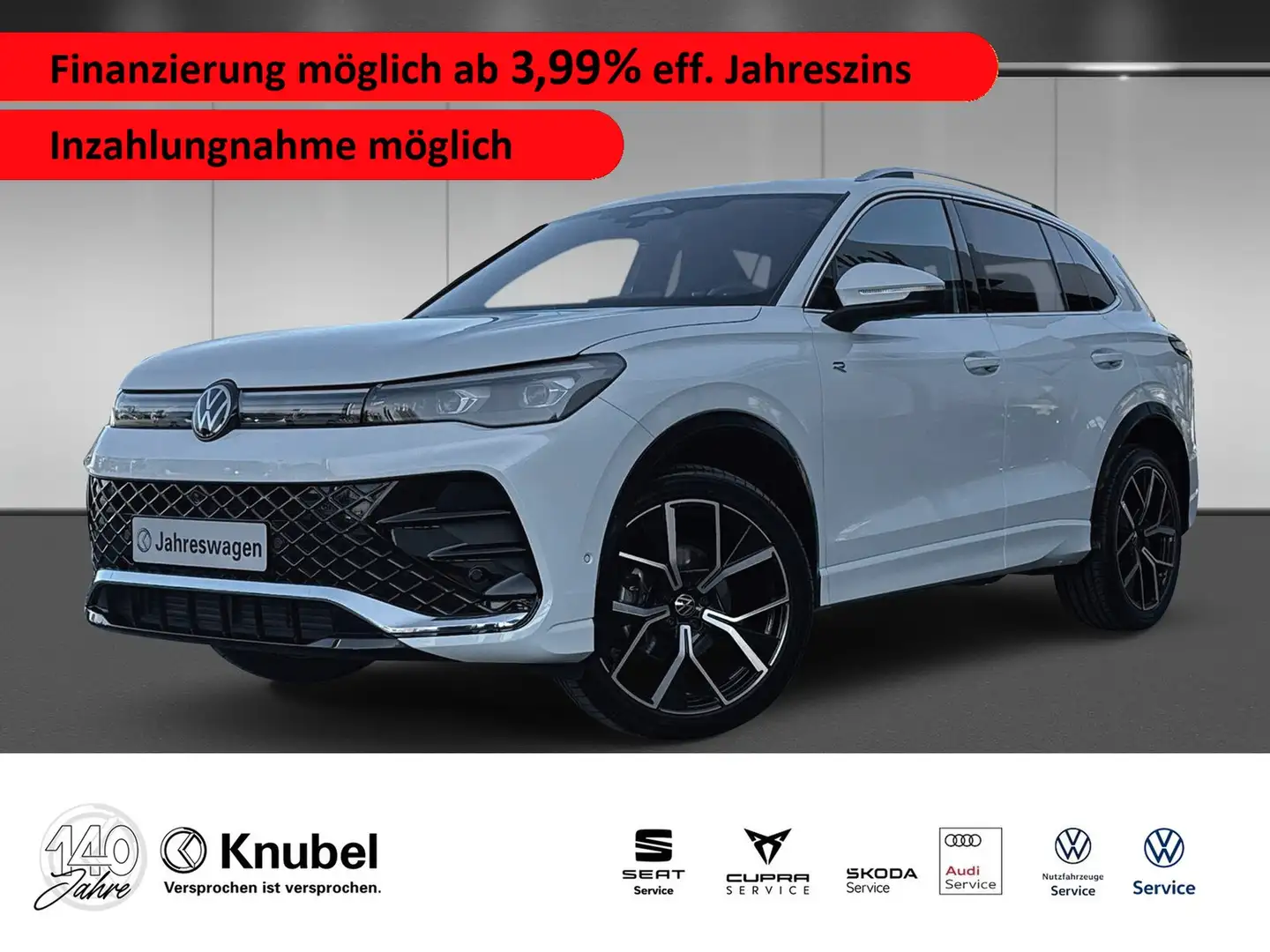 Volkswagen Tiguan R-Line 1.5 eTSI DSG PANO/STANDH/AreaView/AHK Weiß - 1