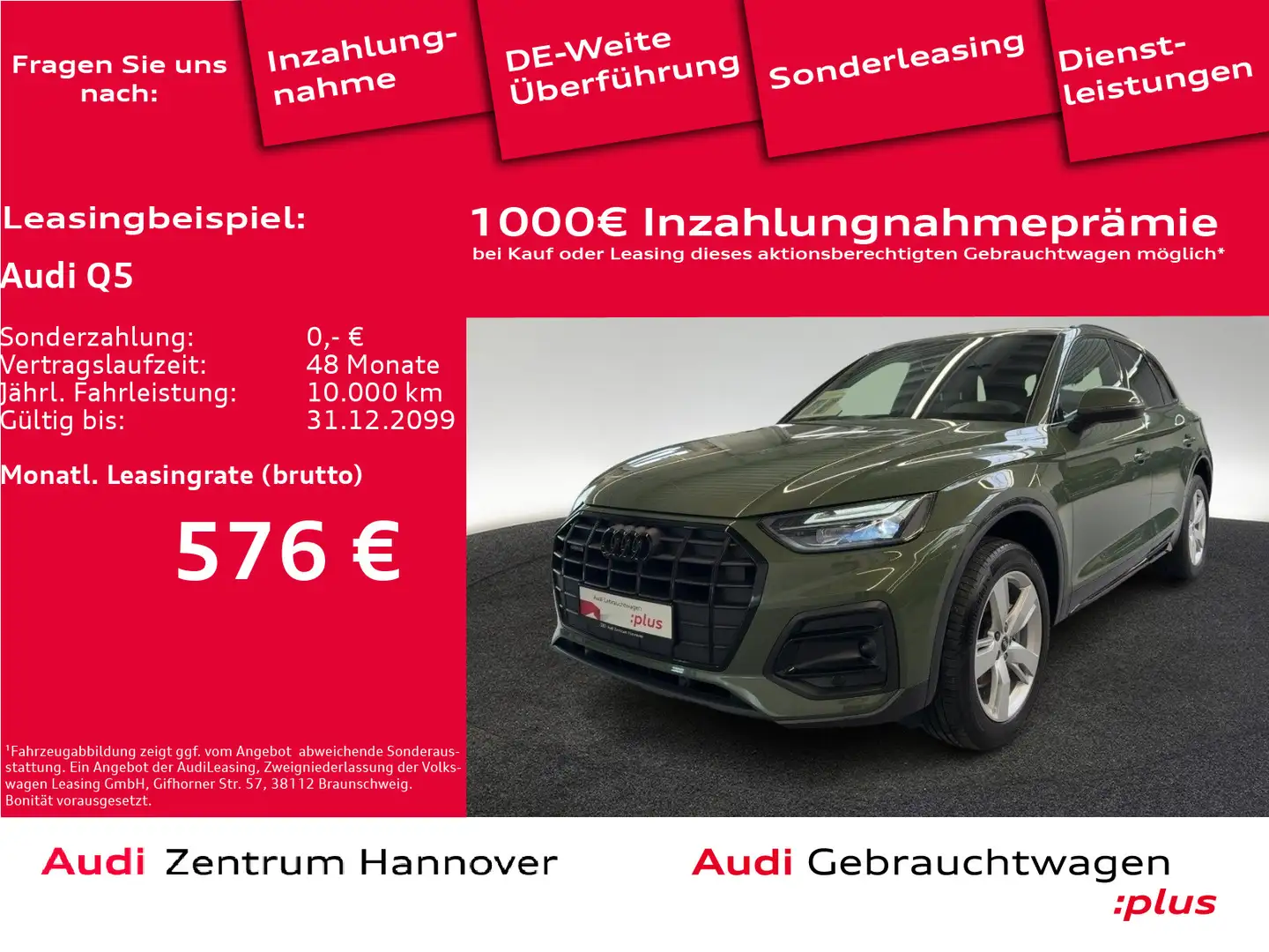 Audi Q5 Advanced 40 TDI quattro Verde - 1