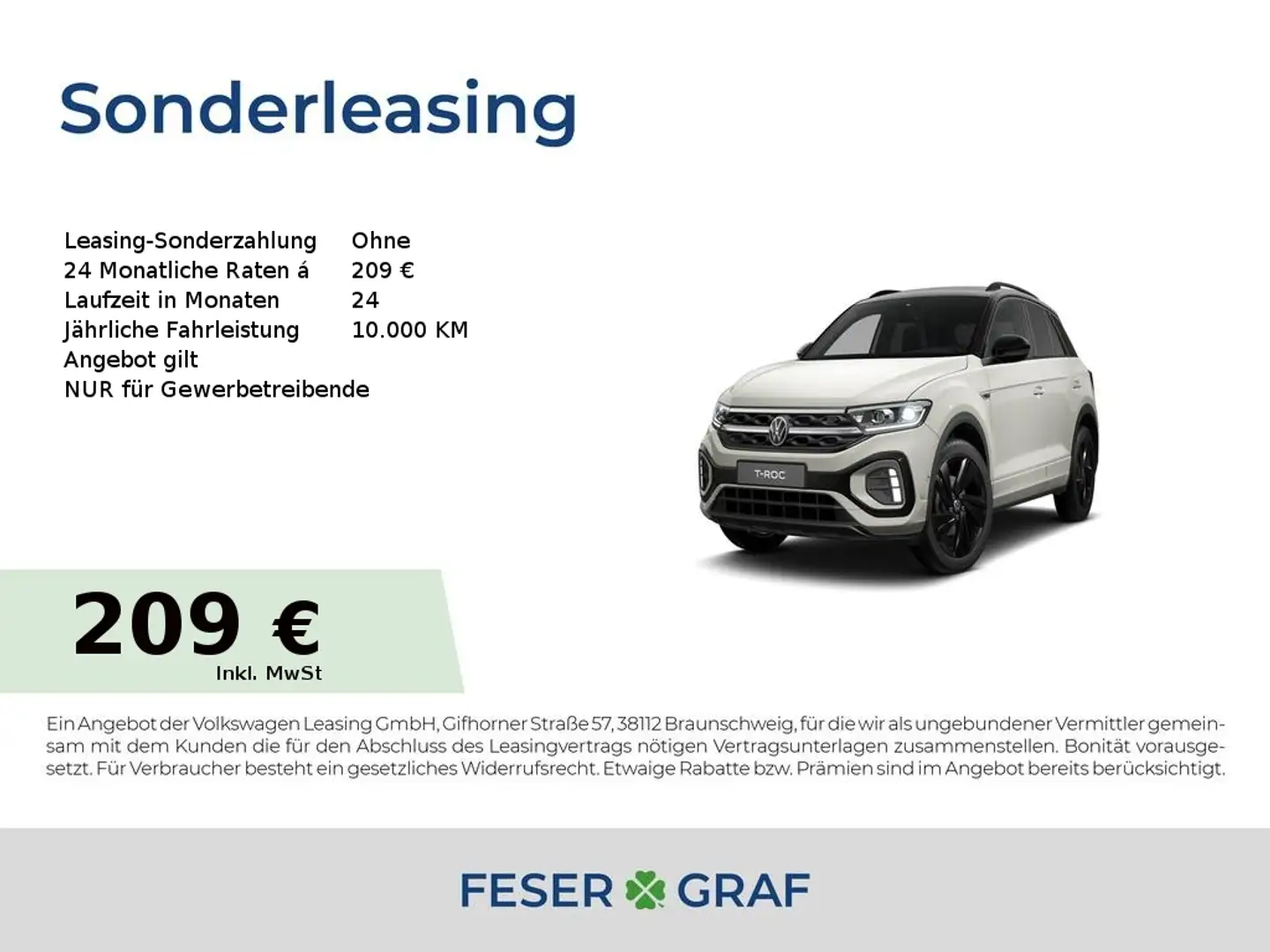 Volkswagen T-Roc R-Line 1.0 l TSI 116 PS 6-DSG Grau - 1