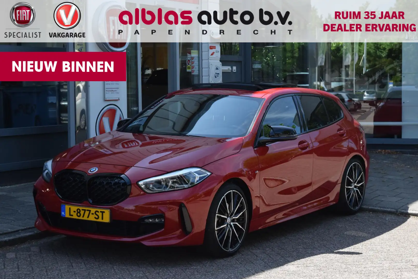 BMW 118 1-serie 118i High Exec.|M-pakket|Dak|HK|19"|Shadow Rood - 1