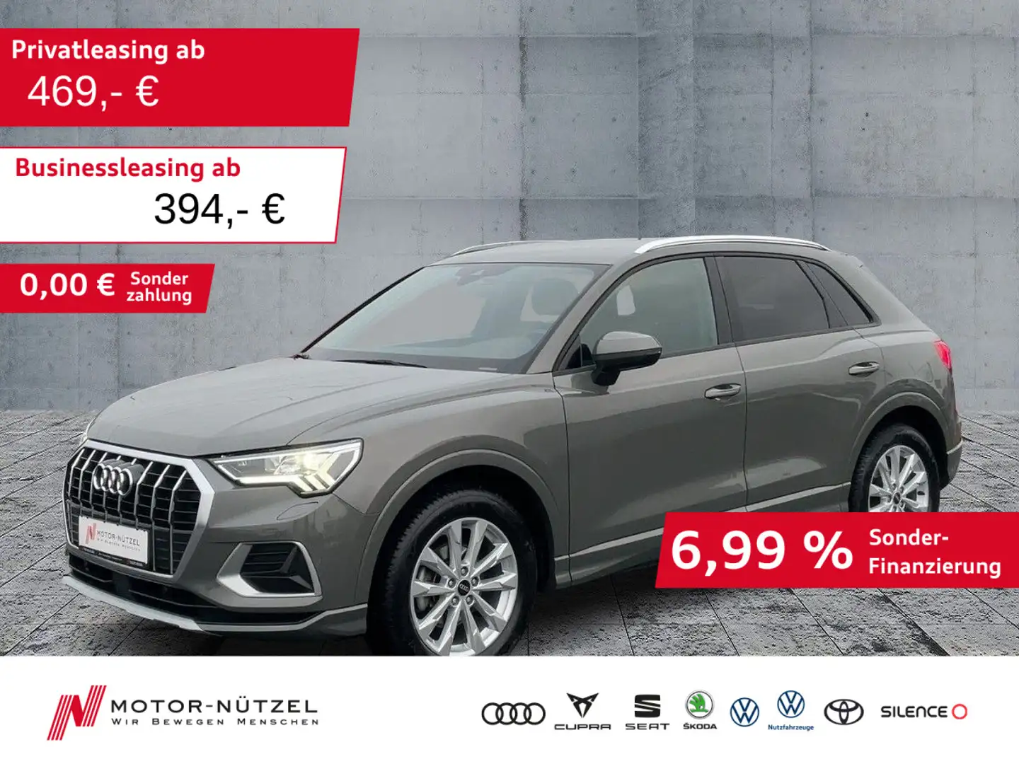 Audi Q3 35TDI ADVANCED LED+NAV+APP+ACC+SHZ+PDC+RFK+VC Grau - 1