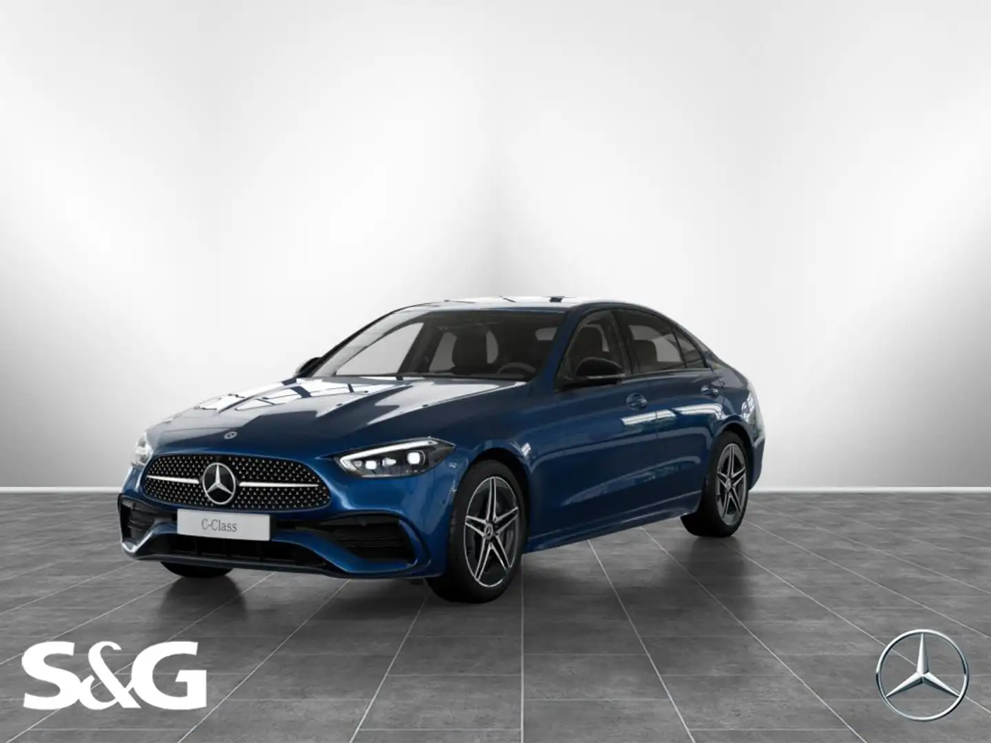 Mercedes-Benz C 200 d AMG TOTWINKEL+DISTRONIC+MEMORY+MBUX+18" Blau - 1